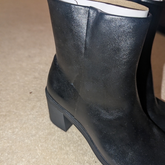 Nwt Universal Thread Women's Black Gayle Western Ankle Boots 9 1/2 - Picture 5 of 8